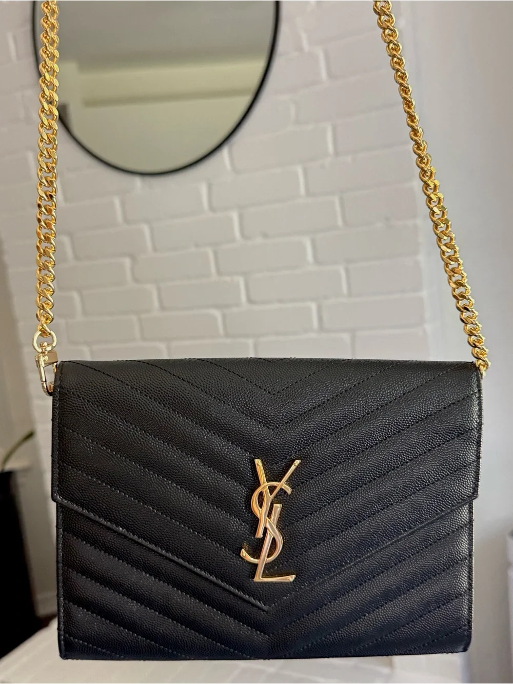 Saint Laurent YSL Cassandre Clutch Wristlet Bag
